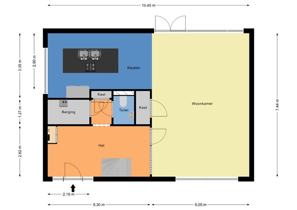 Floorplan - Melkwegsingel 1, 3331 TG Zwijndrecht